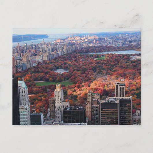Carte Postale Vue d'en haut : Automne à Central Park 01 (Devant)