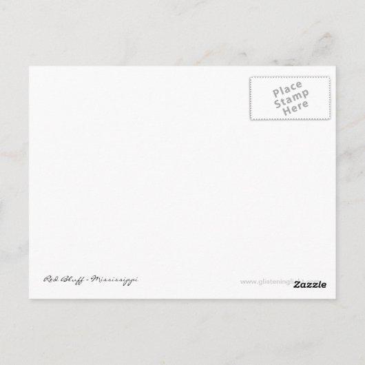 Carte Postale Vue d'ensemble du paysage Red Bluff - Scènes du Mi (Dos)