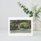 Carte Postale Vue d'entrée de la maison de FDR (Debout devant)