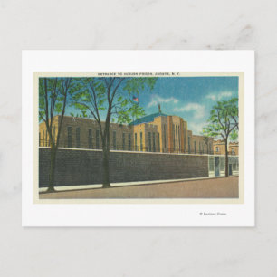 Carte Postale Vue d'entrée de la prison d'Auburn