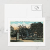 Carte Postale Vue d'entrée du parc Ross (Devant / Derrière)