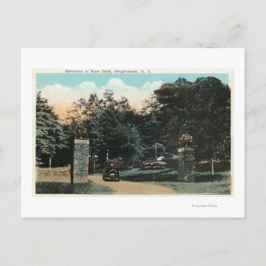 Carte Postale Vue d'entrée du parc Ross (Devant)