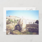 Carte Postale Vue depuis Bridge Cuenca Espagne (Devant / Derrière)