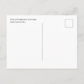 Carte Postale Vue depuis Calton Hill, Édimbourg, Écosse (Dos)