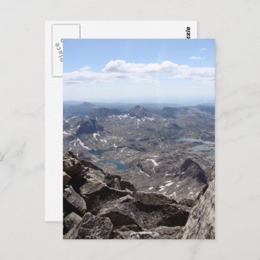 Carte Postale Vue depuis Fremont Peak (Devant / Derrière)
