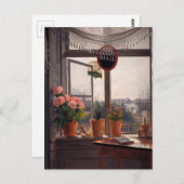 Carte Postale Vue depuis la fenêtre de l'artiste par Martinus Rø (Devant / Derrière)