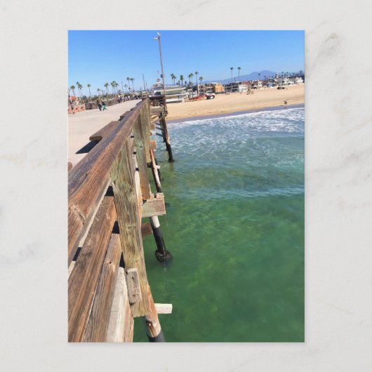 Carte Postale Vue depuis la jetée, Newport Beach, Californie (Devant)