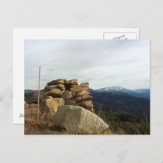 Carte Postale Vue depuis le bord de l'autoroute mondiale (Devant / Derrière)