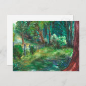 Carte postale "Vue depuis le chalet." (Devant / Derrière)