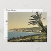 Carte Postale Vue depuis le pied du Mont Carmel, Chaifa, (i.e. (Devant / Derrière)