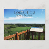 Carte Postale Vue depuis Loess Hills State Forest Overlook, Iowa (Devant)