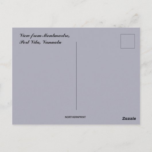 Carte Postale Vue depuis Montmartre Port Vila Vanuatu (Dos)