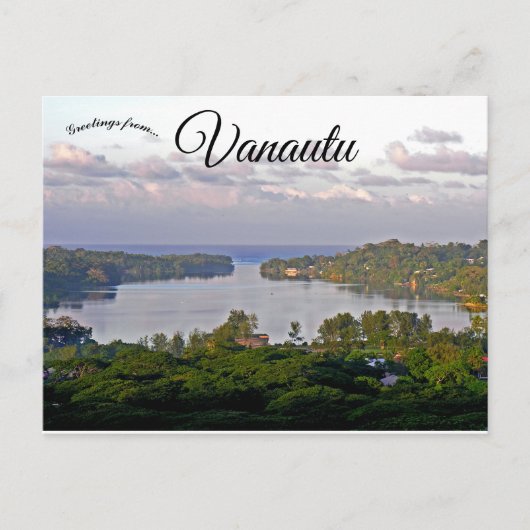Carte Postale Vue depuis Montmartre Port Vila Vanuatu (Devant)
