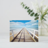 Carte Postale Vue depuis Pier sur la mer (Debout devant)