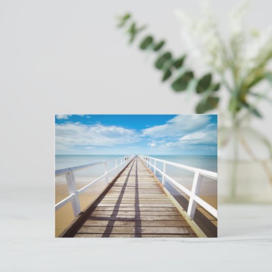Carte Postale Vue depuis Pier sur la mer (Debout devant)