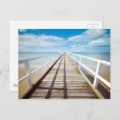 Carte Postale Vue depuis Pier sur la mer (Devant / Derrière)