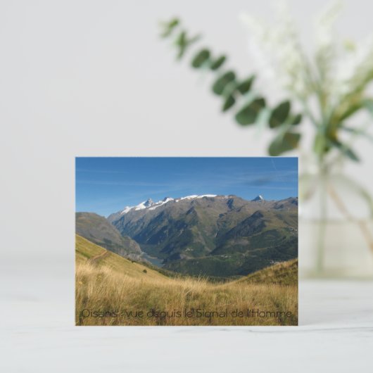 Carte Postale Vue depuis Signal de l'homme, Oisans : vue... (Debout devant)