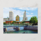 Carte Postale Vue depuis Waterplace Park, Providence, RI (Devant)