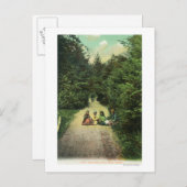 Carte Postale Vue des autochtones dans le parc de la rivière Ind (Devant / Derrière)