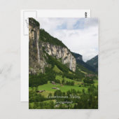 Carte Postale Vue des automnes de Trummelbach, Lauterbrunnen ch (Devant / Derrière)