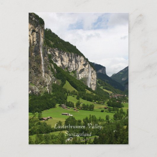 Carte Postale Vue des automnes de Trummelbach, Lauterbrunnen ch (Devant)