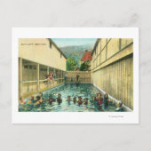 Carte Postale Vue des baigneurs dans les bains (Devant)