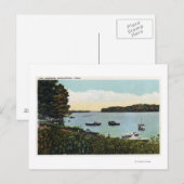 Carte Postale Vue des bateaux à Narrows (Devant / Derrière)