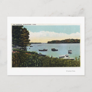 Carte Postale Vue des bateaux à Narrows