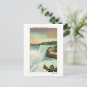 Carte Postale Vue des chutes américaines de Goat Island (Debout devant)