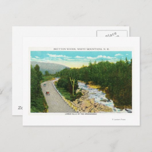 Carte Postale Vue des chutes d'Ammonoosuc (Devant / Derrière)