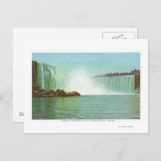 Carte Postale Vue des chutes du fer à cheval (Devant / Derrière)