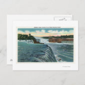 Carte Postale Vue des chutes du Niagara depuis Prospect Point (Devant / Derrière)