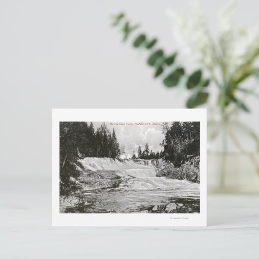 Carte Postale Vue des chutes Kennebago (Debout devant)