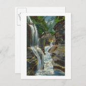 Carte Postale Vue des chutes Rainbow et du pont (Devant / Derrière)