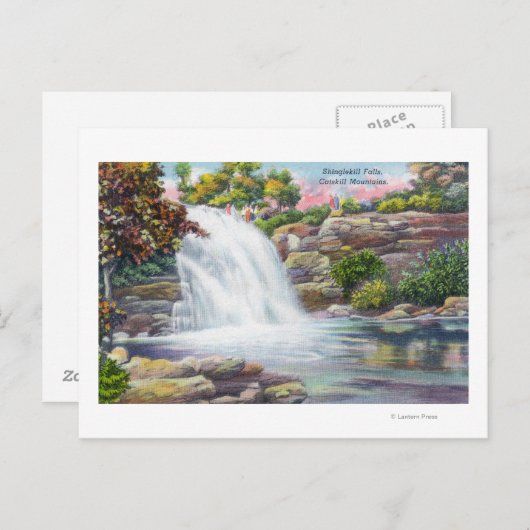 Carte Postale Vue des chutes Shinglekill (Devant / Derrière)