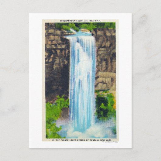 Carte Postale Vue des chutes Taughannock (Devant)