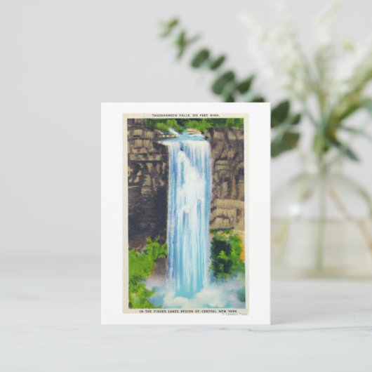 Carte Postale Vue des chutes Taughannock (Debout devant)