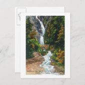 Carte Postale Vue des chutes Wah-Kee-Na (Devant / Derrière)