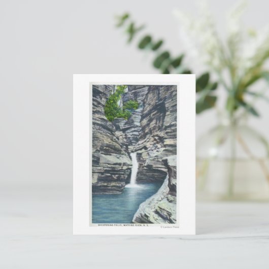 Carte Postale Vue des chutes Whispering (Debout devant)