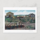 Carte Postale Vue des citadins autour de Bois coupéNulato, AK (Devant)