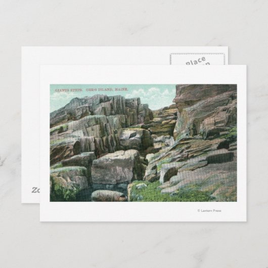 Carte Postale Vue des escaliers géants à Rockface (Devant / Derrière)