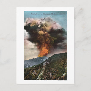 Carte Postale Vue des feux de forêt dans les montagnes