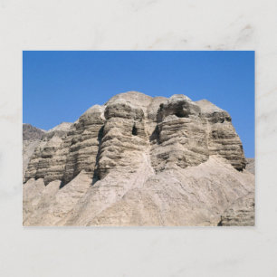 Carte Postale Vue des grottes de Qumran
