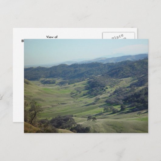 Carte Postale Vue des mines de diamants noirs (Devant / Derrière)