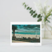 Carte Postale Vue des navires de guerre américains dans l'océan (Debout devant)