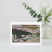 Carte Postale Vue des ouvriers de la carrière d'Eureka (Debout devant)