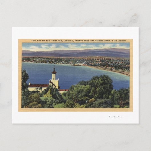 Carte Postale Vue des plages de Redondo & Hermosa (Devant)