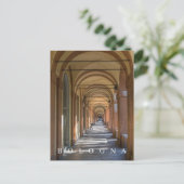 Carte postale vue des portiques de Bologne (Debout devant)