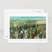 Carte Postale Vue des soldats en rédaction de rapports pour le s (Devant / Derrière)