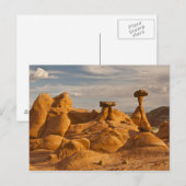 Carte Postale Vue des tabourets de roche érodés (Devant / Derrière)